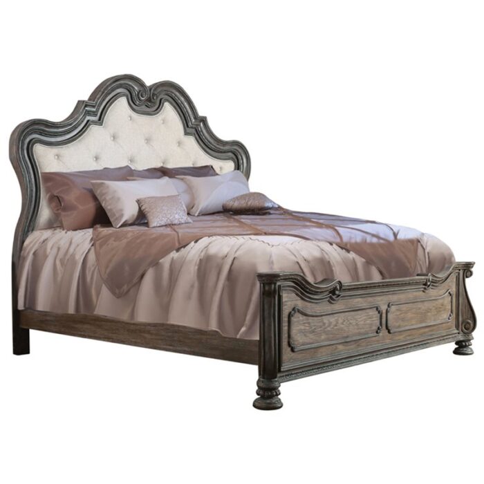 Arthurs Traditional Solid Wood Panel Bed in California King