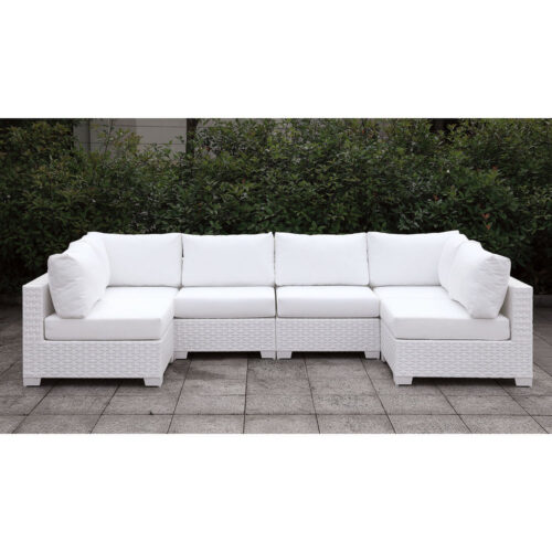 Charles Contemporary Faux Rattan Patio Sectional III